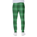 Saint Patrick's Day Tartan Print Scuba Joggers