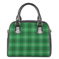 Saint Patrick's Day Tartan Print Shoulder Handbag