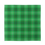 Saint Patrick's Day Tartan Print Silk Bandana