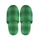 Saint Patrick's Day Tartan Print Slippers