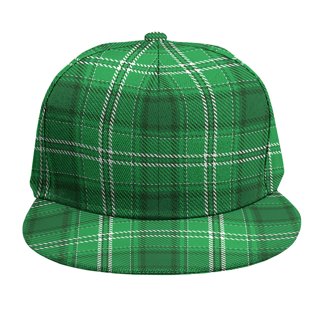 Saint Patrick's Day Tartan Print Snapback Cap