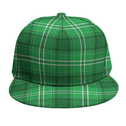 Saint Patrick's Day Tartan Print Snapback Cap