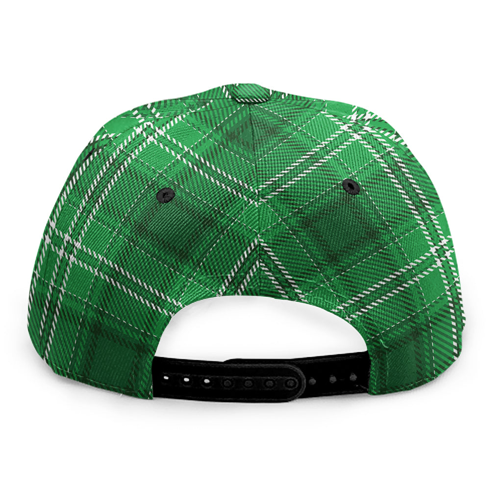 Saint Patrick's Day Tartan Print Snapback Cap