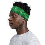 Saint Patrick's Day Tartan Print Sports Headband