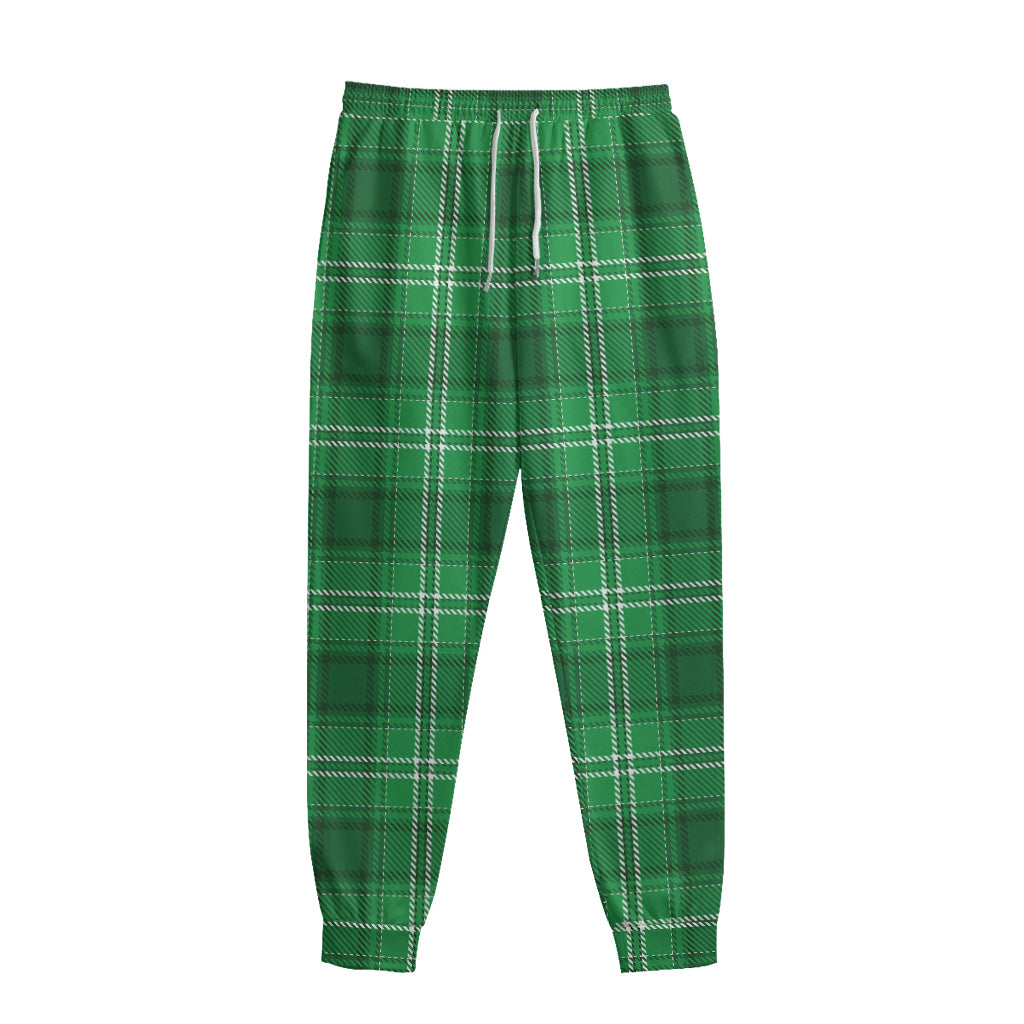 Saint Patrick's Day Tartan Print Sweatpants