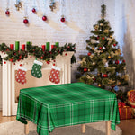 Saint Patrick's Day Tartan Print Tablecloth