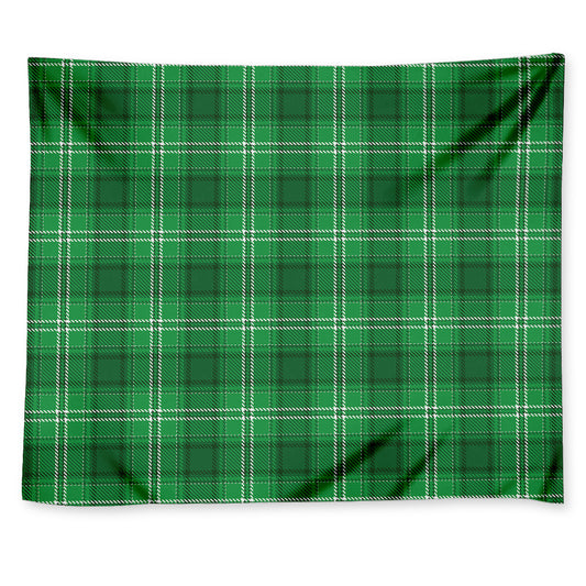 Saint Patrick's Day Tartan Print Tapestry
