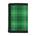Saint Patrick's Day Tartan Print Trifold Wallet