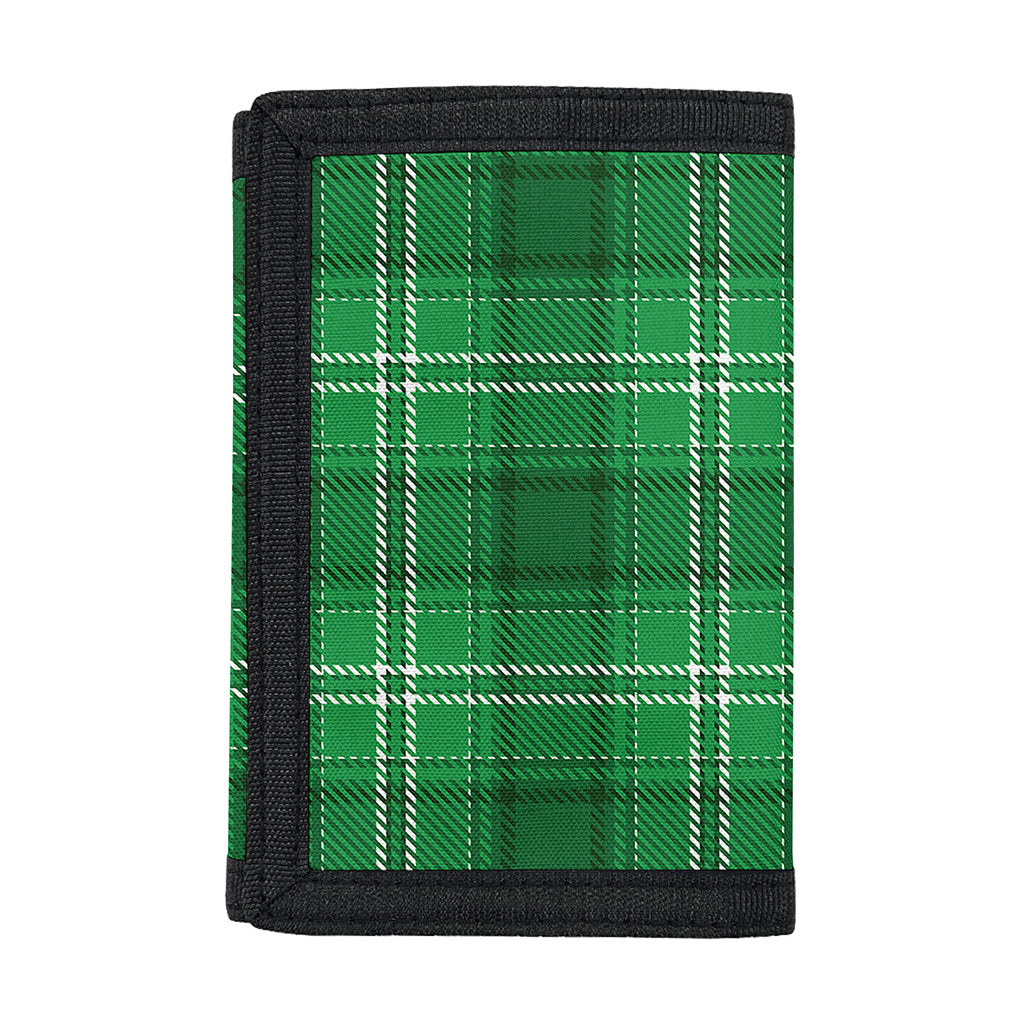 Saint Patrick's Day Tartan Print Trifold Wallet