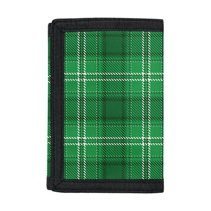 Saint Patrick's Day Tartan Print Trifold Wallet