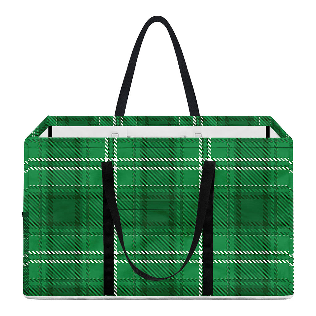 Saint Patrick's Day Tartan Print Utility Tote Bag