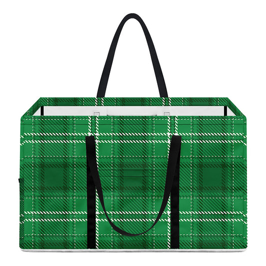 Saint Patrick's Day Tartan Print Utility Tote Bag