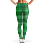 Saint Patrick's Day Tartan Print Women's Leggings