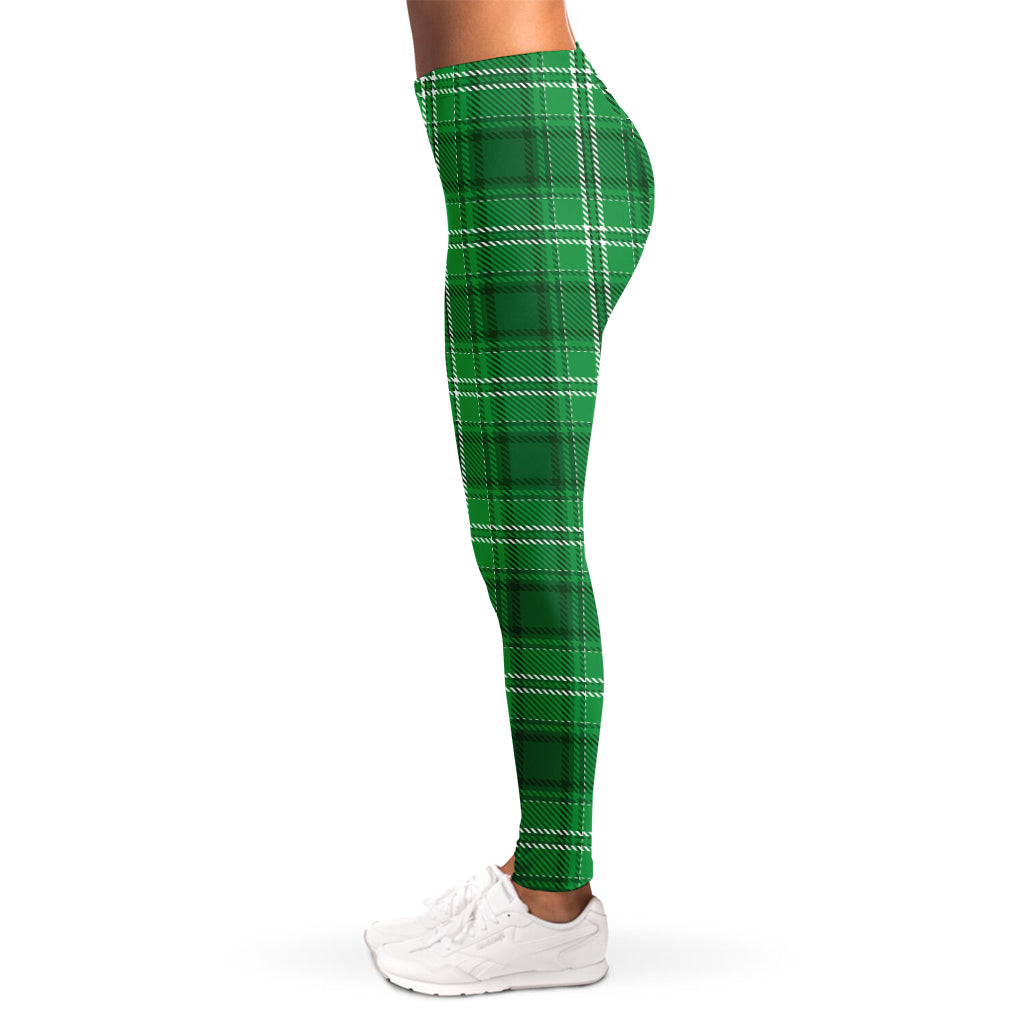 Saint Patrick's Day Tartan Print Women's Leggings
