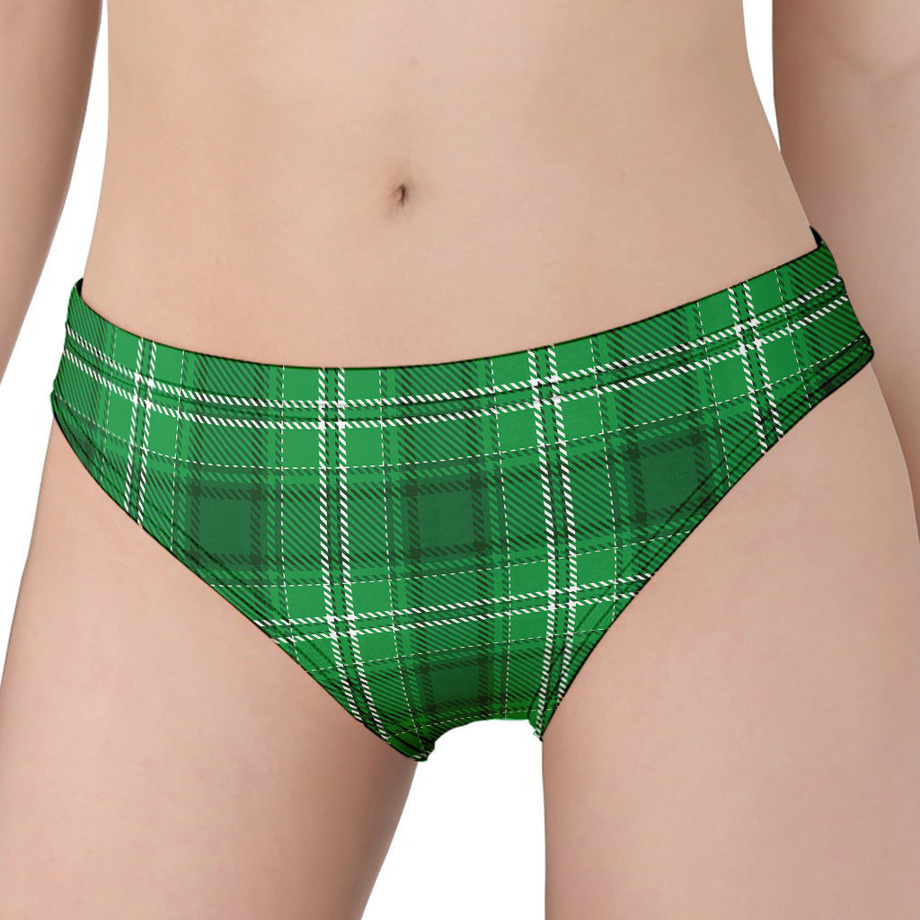 Saint Patrick's Day Tartan Print Women's Panties
