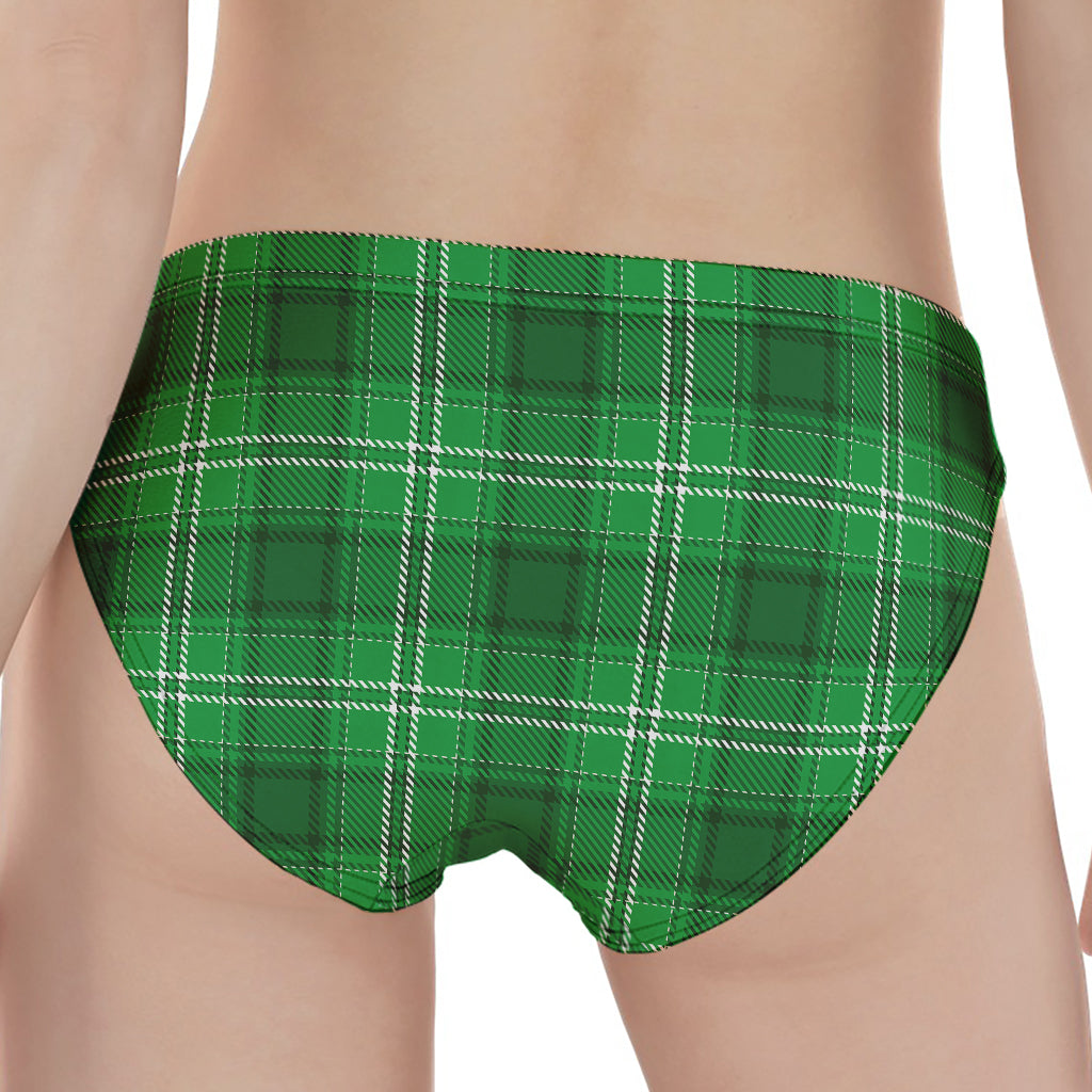 Saint Patrick's Day Tartan Print Women's Panties