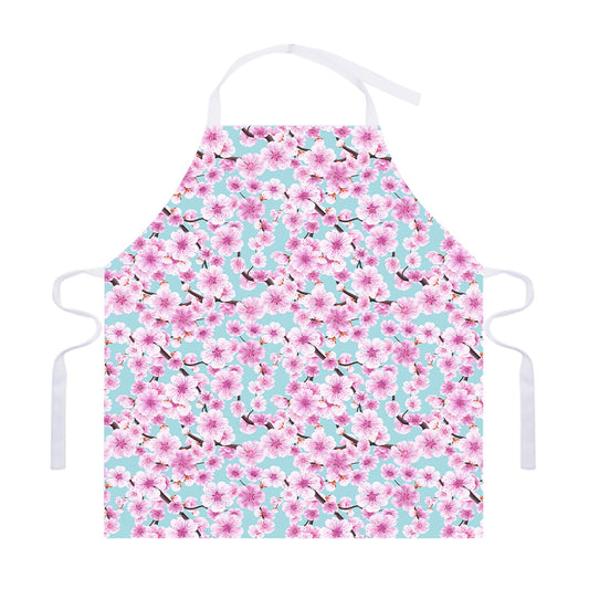Sakura Cherry Blossom Pattern Print Adjustable Apron