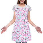 Sakura Cherry Blossom Pattern Print Adjustable Apron