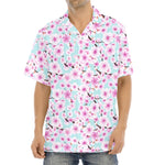 Sakura Cherry Blossom Pattern Print Aloha Shirt
