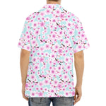 Sakura Cherry Blossom Pattern Print Aloha Shirt