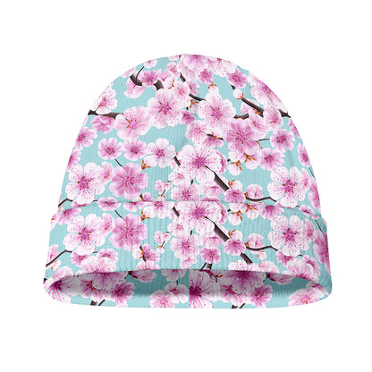 Sakura Cherry Blossom Pattern Print Beanie