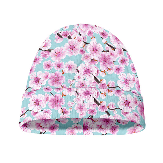 Sakura Cherry Blossom Pattern Print Beanie