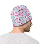 Sakura Cherry Blossom Pattern Print Beanie