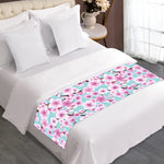 Sakura Cherry Blossom Pattern Print Bed Runner