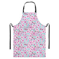 Sakura Cherry Blossom Pattern Print Bib Apron With Pocket