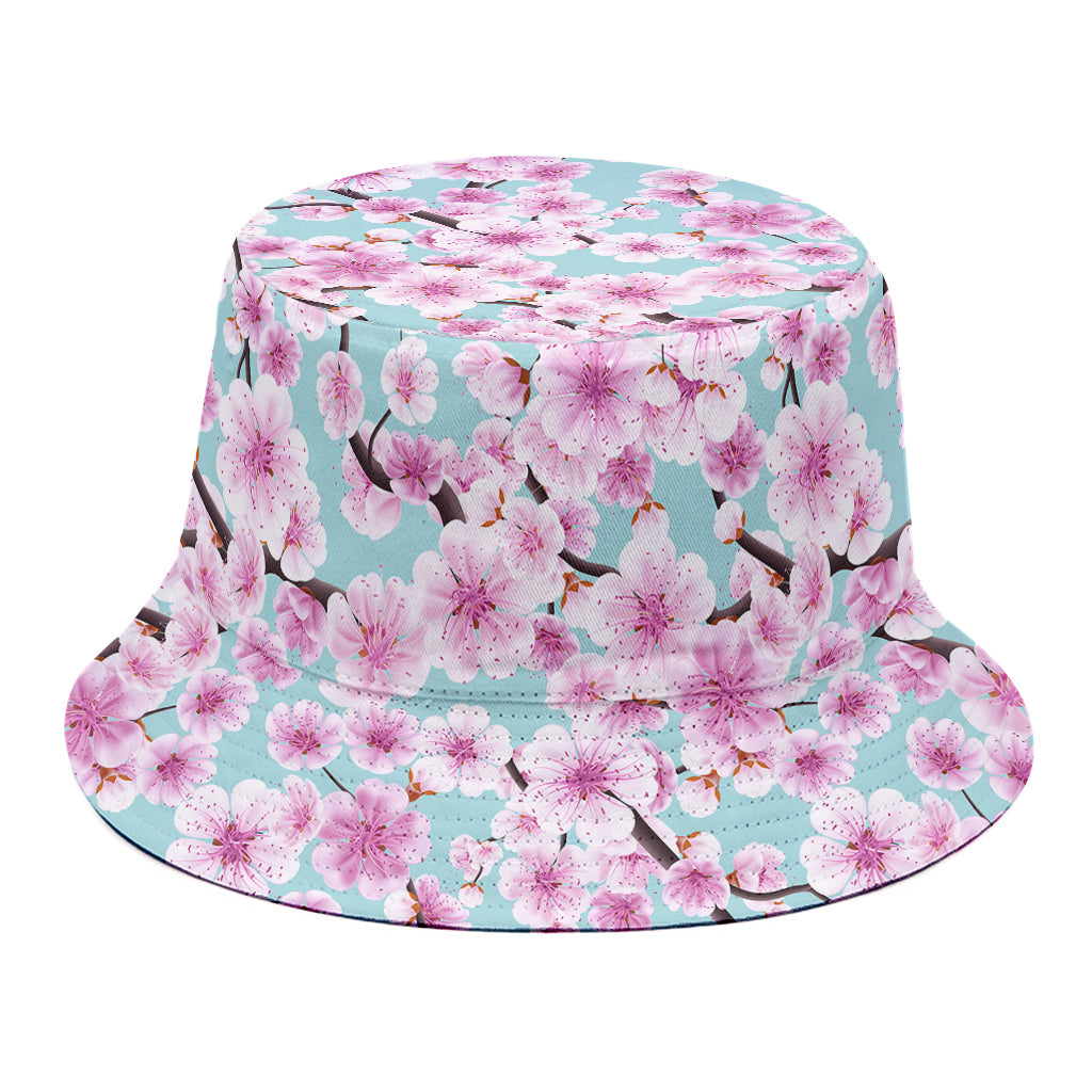Sakura Cherry Blossom Pattern Print Bucket Hat