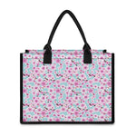 Sakura Cherry Blossom Pattern Print Canvas Tote Bag