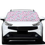 Sakura Cherry Blossom Pattern Print Car Windshield Snow Cover