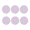Sakura Cherry Blossom Pattern Print Coaster Set