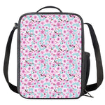 Sakura Cherry Blossom Pattern Print Crossbody Lunch Bag