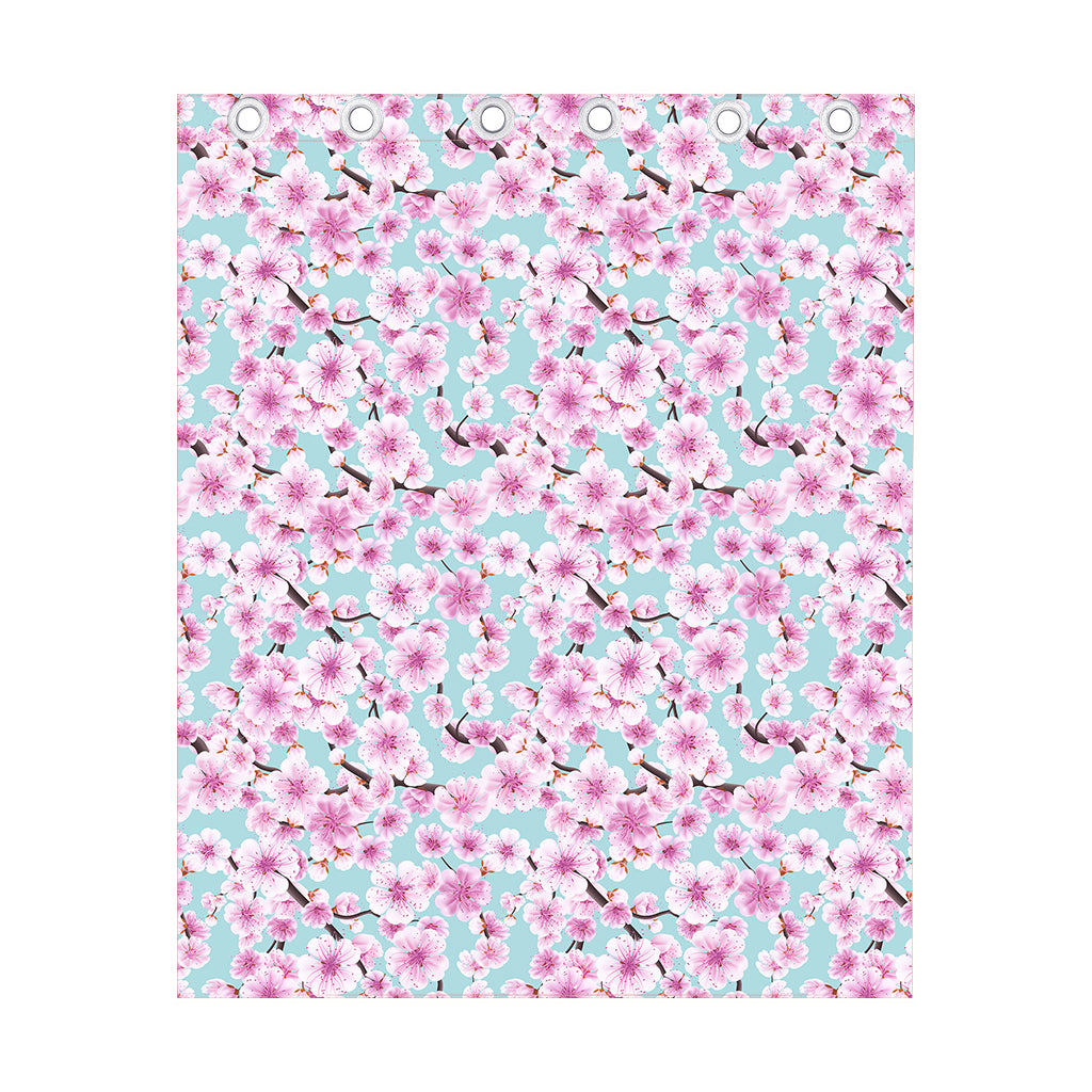 Sakura Cherry Blossom Pattern Print Curtain