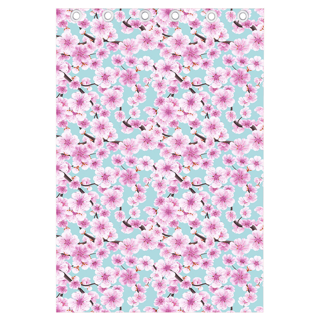 Sakura Cherry Blossom Pattern Print Curtain