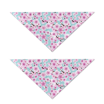 Sakura Cherry Blossom Pattern Print Dog Bandana