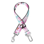 Sakura Cherry Blossom Pattern Print Dog Seat Belt