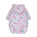 Sakura Cherry Blossom Pattern Print Dog Zip Up Hoodie