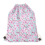 Sakura Cherry Blossom Pattern Print Drawstring Bag