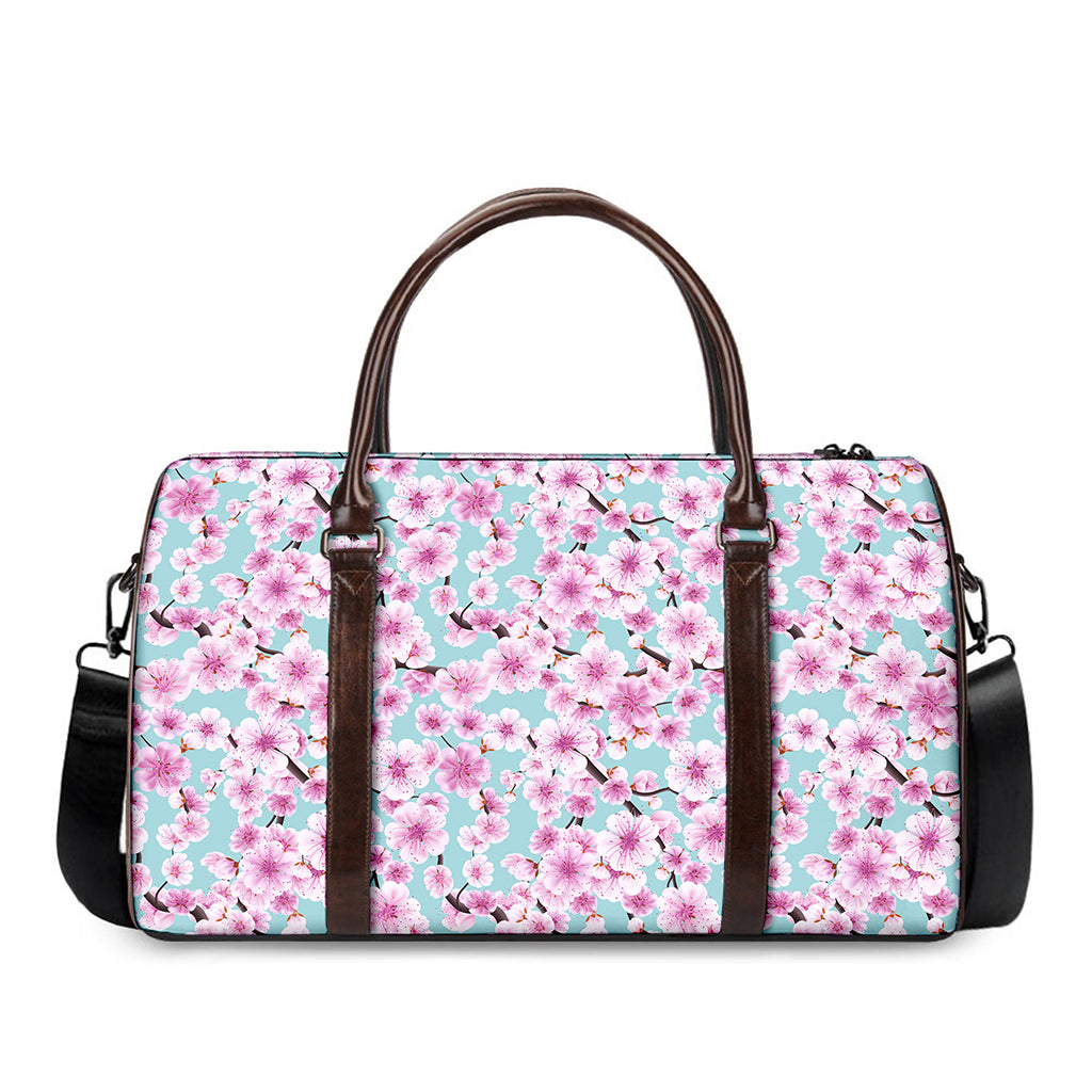 Sakura Cherry Blossom Pattern Print Duffle Bag