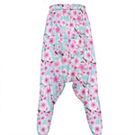 Sakura Cherry Blossom Pattern Print Hammer Pants