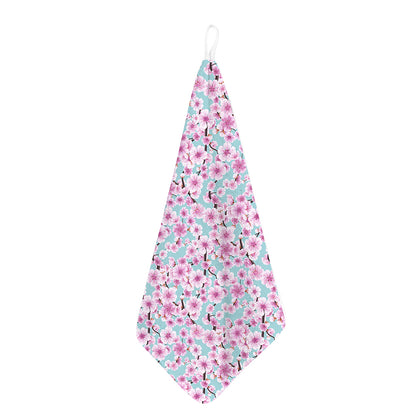 Sakura Cherry Blossom Pattern Print Hand Towel