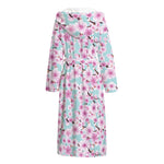 Sakura Cherry Blossom Pattern Print Hooded Bathrobe