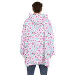 Sakura Cherry Blossom Pattern Print Hoodie Blanket