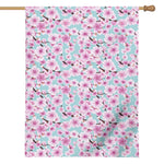 Sakura Cherry Blossom Pattern Print House Flag