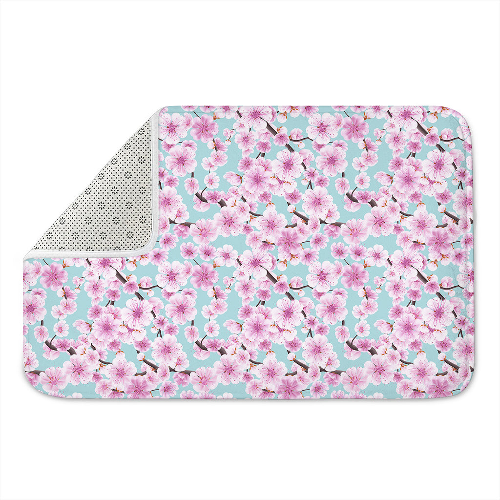 Sakura Cherry Blossom Pattern Print Indoor Door Mat