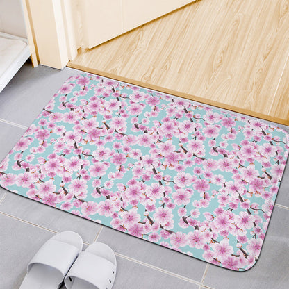 Sakura Cherry Blossom Pattern Print Indoor Door Mat