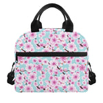 Sakura Cherry Blossom Pattern Print Insulated Lunch Bag