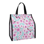 Sakura Cherry Blossom Pattern Print Insulated Lunch Tote